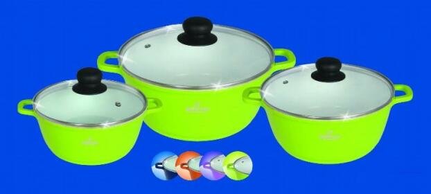 Set de oale ceramice cu capac Bohmann 6 piese